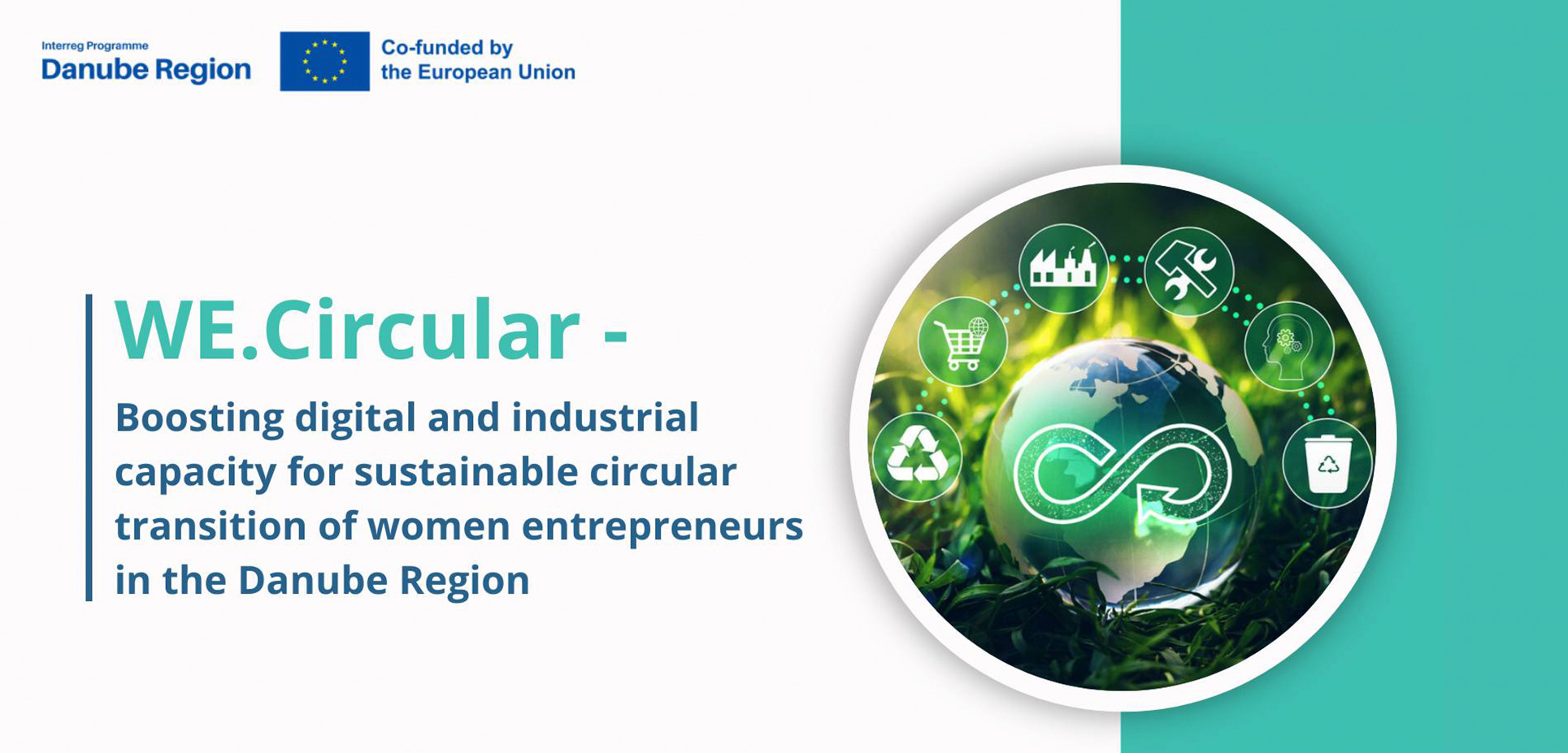WE.Circular - podpora digitálnych a priemyselných kapacít pre udržateľný cirkulárny prechod žien podnikateliek v regióne Duna