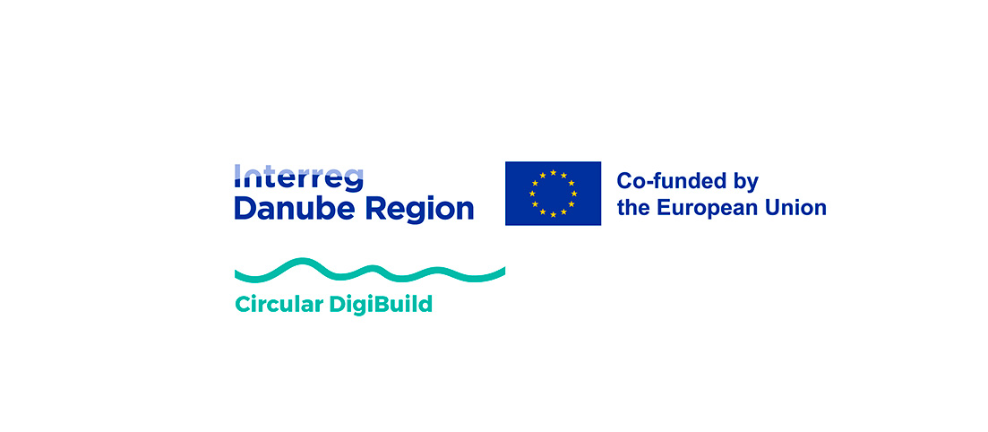 Logo Interreg Danube Region, Circular DigiBuild, spolufinancované Európskou úniou.