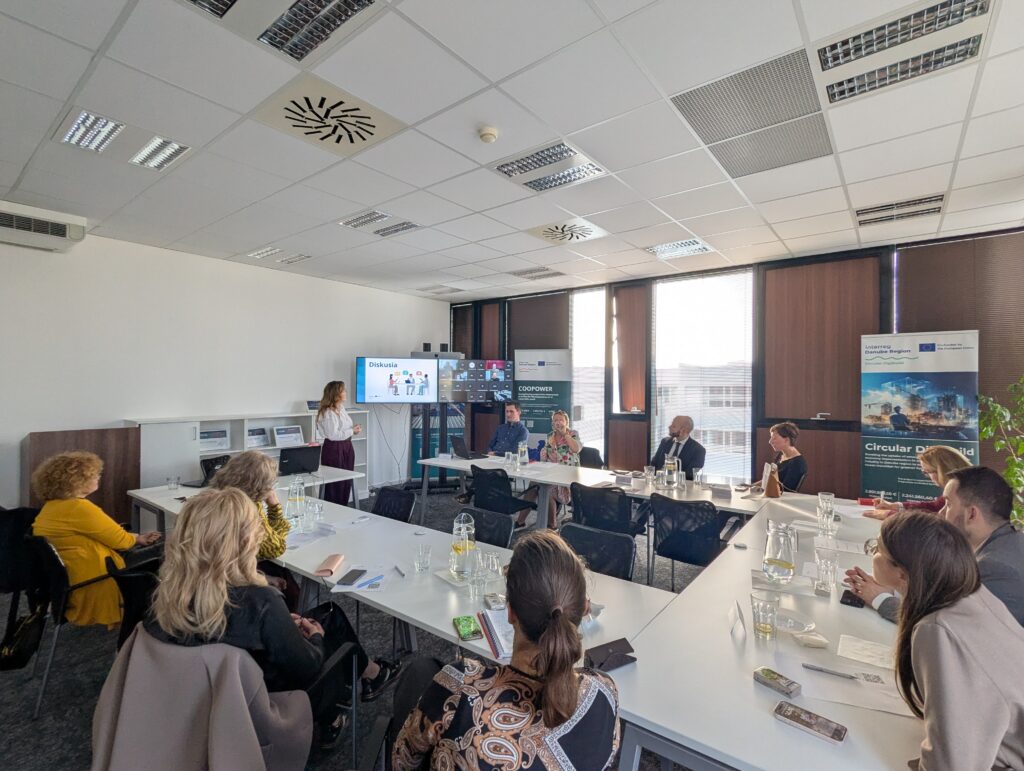 Momentka z prezentácie projektu.