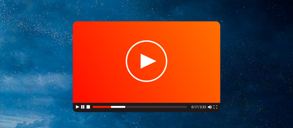 obrazovka s obrazkom prehravajuceho sa videa