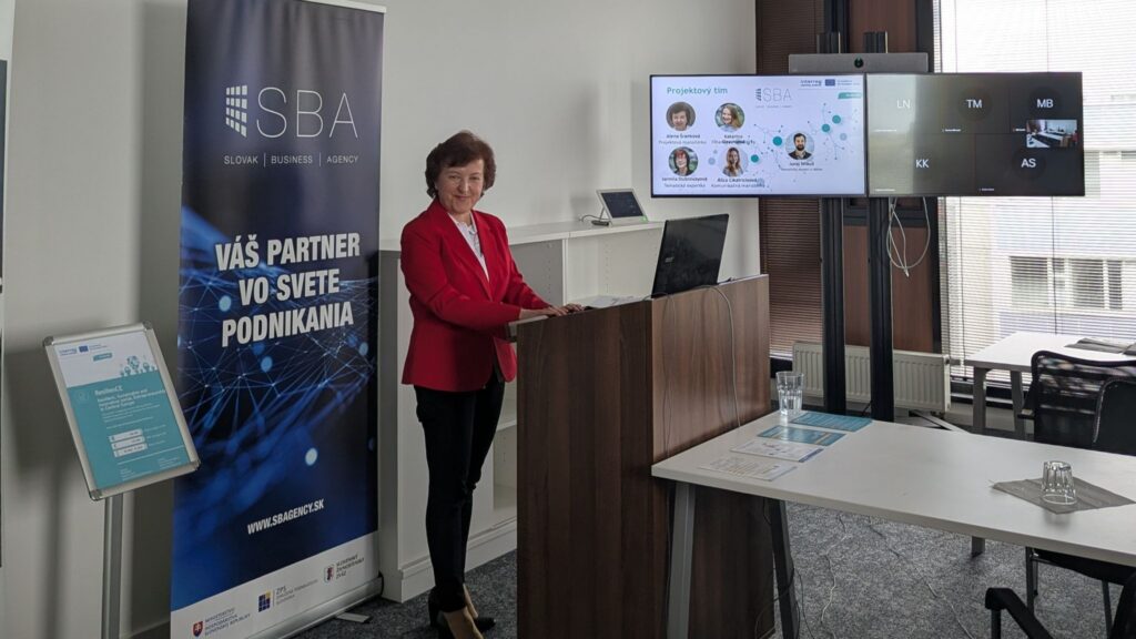Prezentácia projektu ResilienCE v priestoroch SBA.