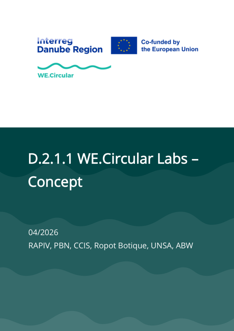 Titulná strana dokumentu "A Living Lab model for circular business transformation"