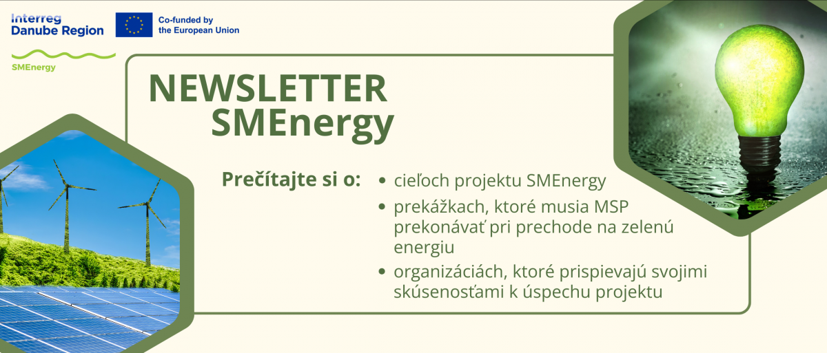 Newsletter SMEnergy: Inovatívna cesta pre MSP